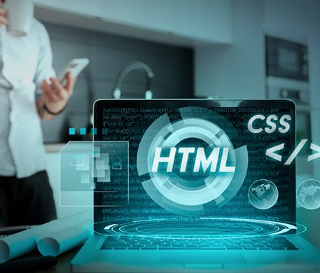 Professional analyzing data on laptop