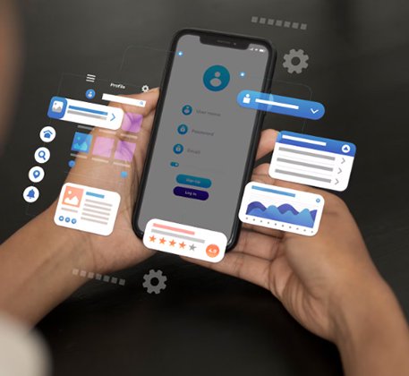 Professional analyzing data on laptop